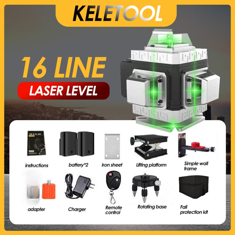 Jual Keletool 16 Laser 4d Multifungsi Keramik Bangunan Meteran Digital