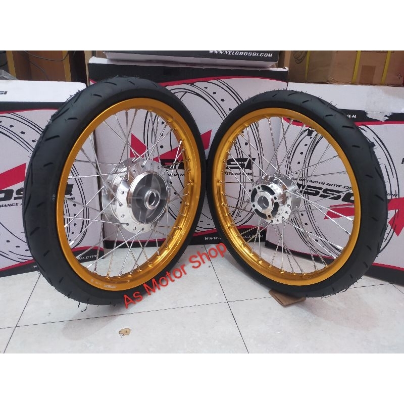 Jual Velg Set Rossi Ring Tromol Set Plus Ban Luar Dalam