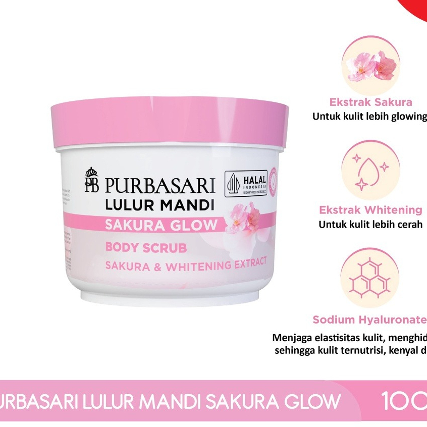 Jual PURBASARI LULUR MANDI 100GR LULUR PEMUTIH DAN PELEMBAB KULIT