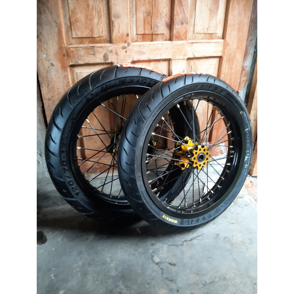 Jual Wheelset Supermoto Crf L Ring Roda Set Sumo Crf Ukur