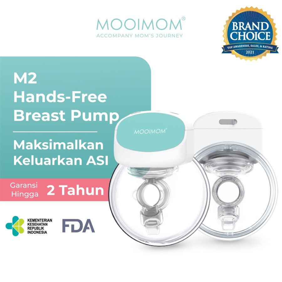 Jual MOOIMOM Hands Free Wireless Electric Breast Pump Pompa ASI M2