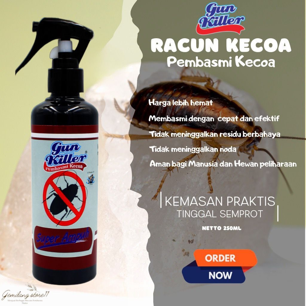 Jual Gun Killer Pembasmi Kecoa Semprot Cair Super Ampuh Di Rumah