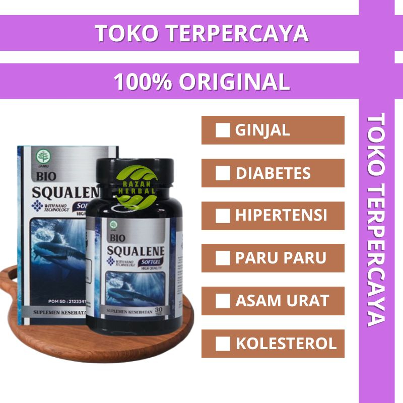 Jual Bio Squalene Softgel Original Toko Razan Shopee Indonesia