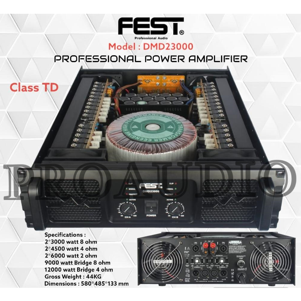 Jual Power Amplifier Fest Dmd Dmd W X Class Td