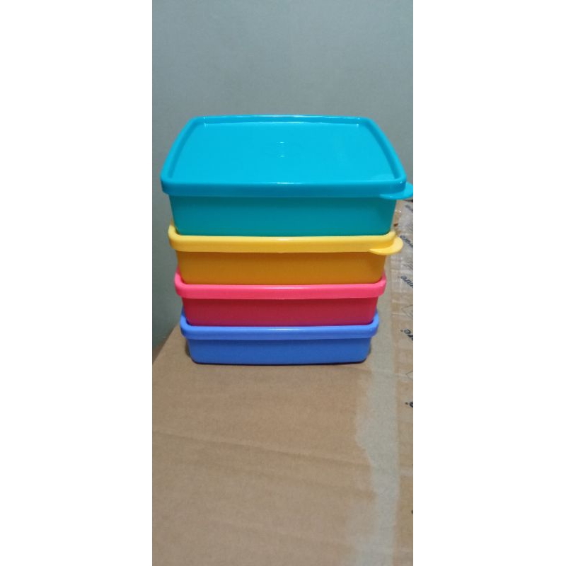 Jual Tupperware Square Away Tempat Makan Plong UK 360ml Ori Shopee