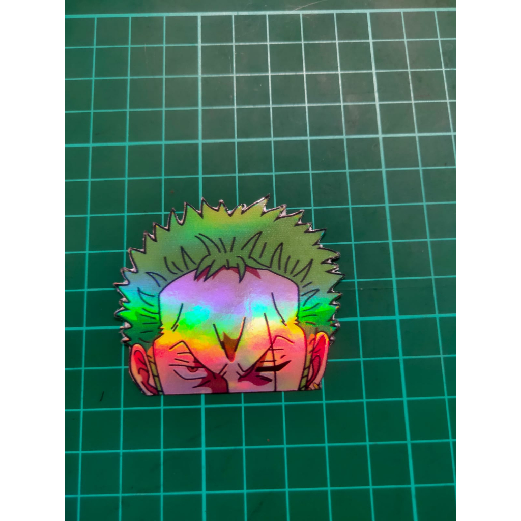 Jual Sticker Hologram Anime One Piece Roronoa Zoro Shopee Indonesia