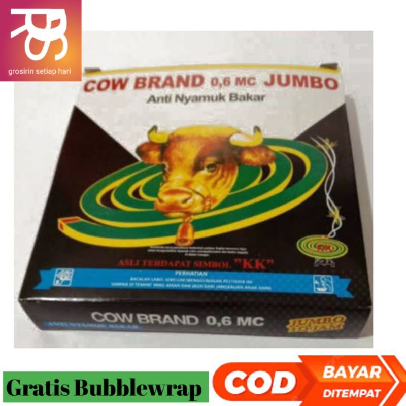 Jual Obat Nyamuk Bakar Cap Sapi JUMBO Lebih Besar Shopee Indonesia