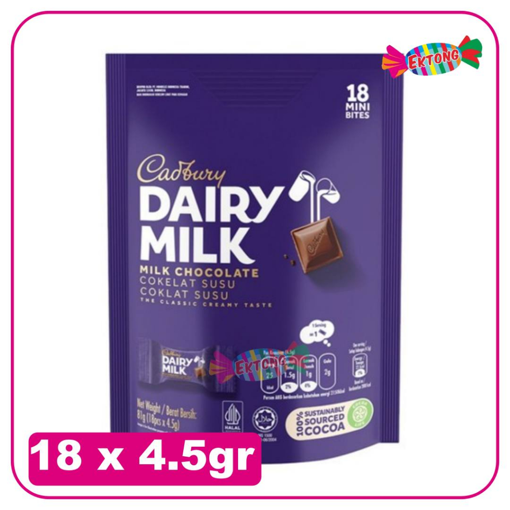 Jual Cadbury Dairy Milk Cadbury Minibites Pcs X Gr Shopee