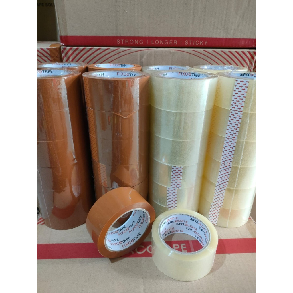 Jual Lakban Bening Lakban Cokelat Mm X Yard Fixcotape Satuan