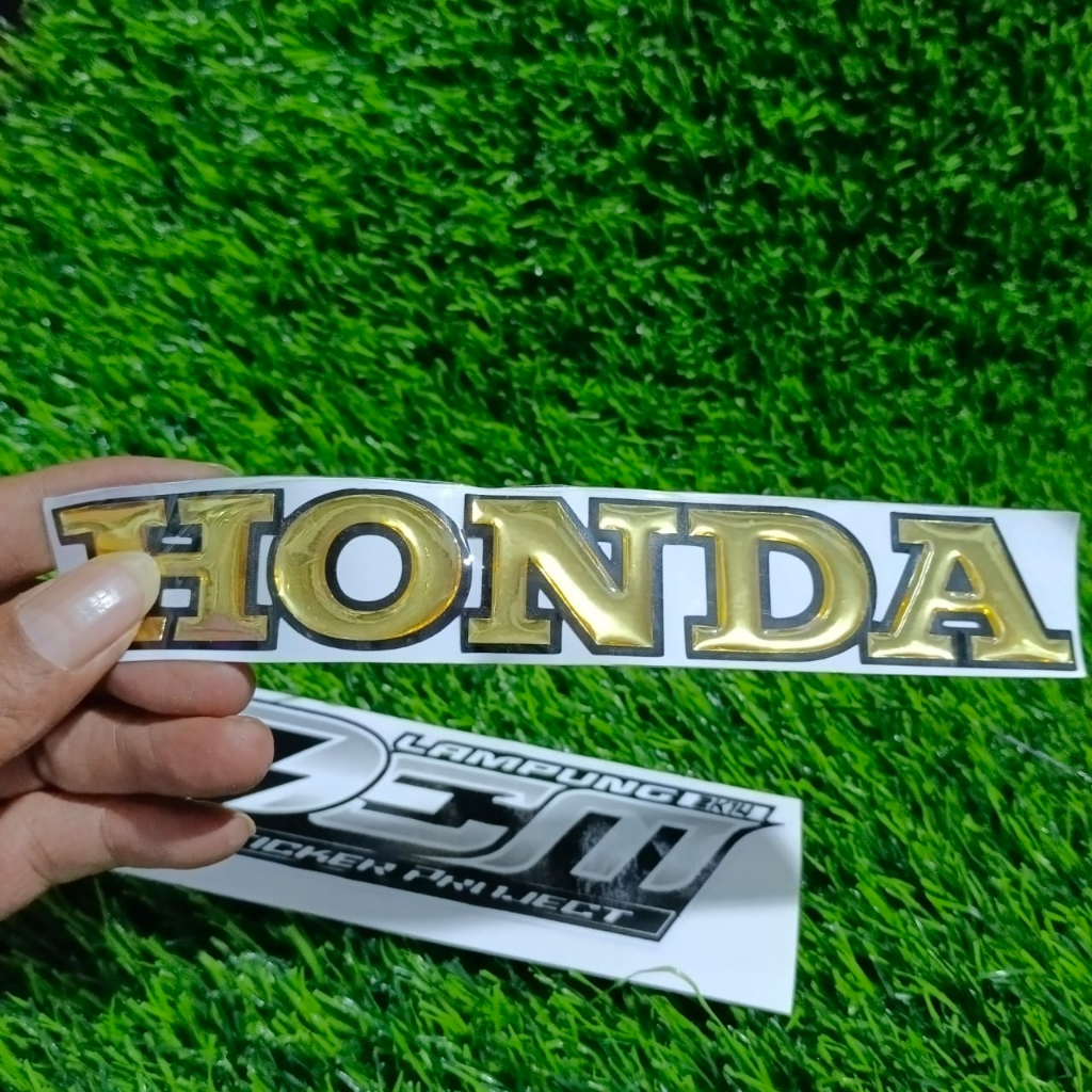 Jual Stiker Emblem Tulisan Honda Stiker Timbul Logo Honda Berkualitas