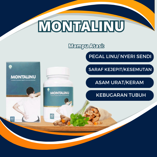 Jual Montalinu Obat Herbal Nyeri Sendi Asam Urat Pegal Linu