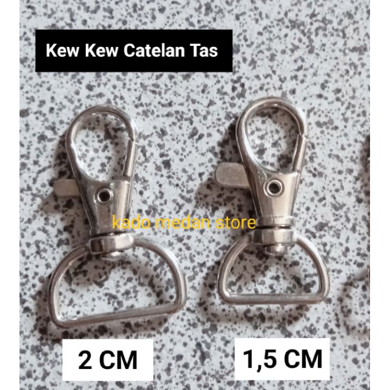 Jual Kew Kew Kait Catelan Tas Cm Cm Nikel Chrome Shopee Indonesia