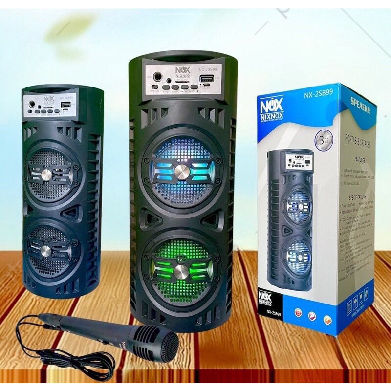 Jual SPEAKER BLUETOOTH SUPERBASS NIXNOX NX 2SB99 PLUS MICROPHONE FOR