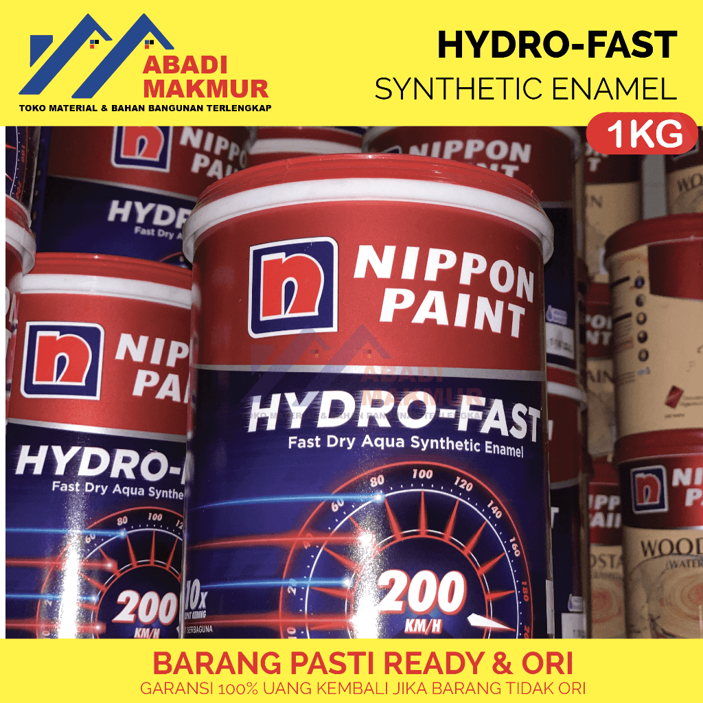 Jual Nippon Hydrofast Cat Tembok Kayu Besi Warna Muda Ltr Shopee