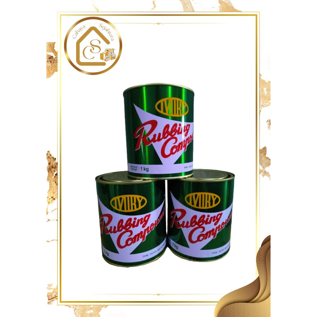 Jual CS Rubbing Compound Ivory Putih Ukuran 1 Kg Shopee Indonesia