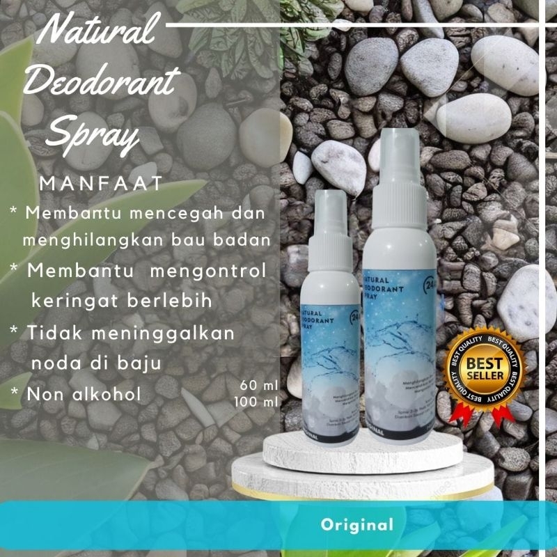 Jual Termurah Natural Deodorant Spray Penghilang Bau Badan Ml Ml