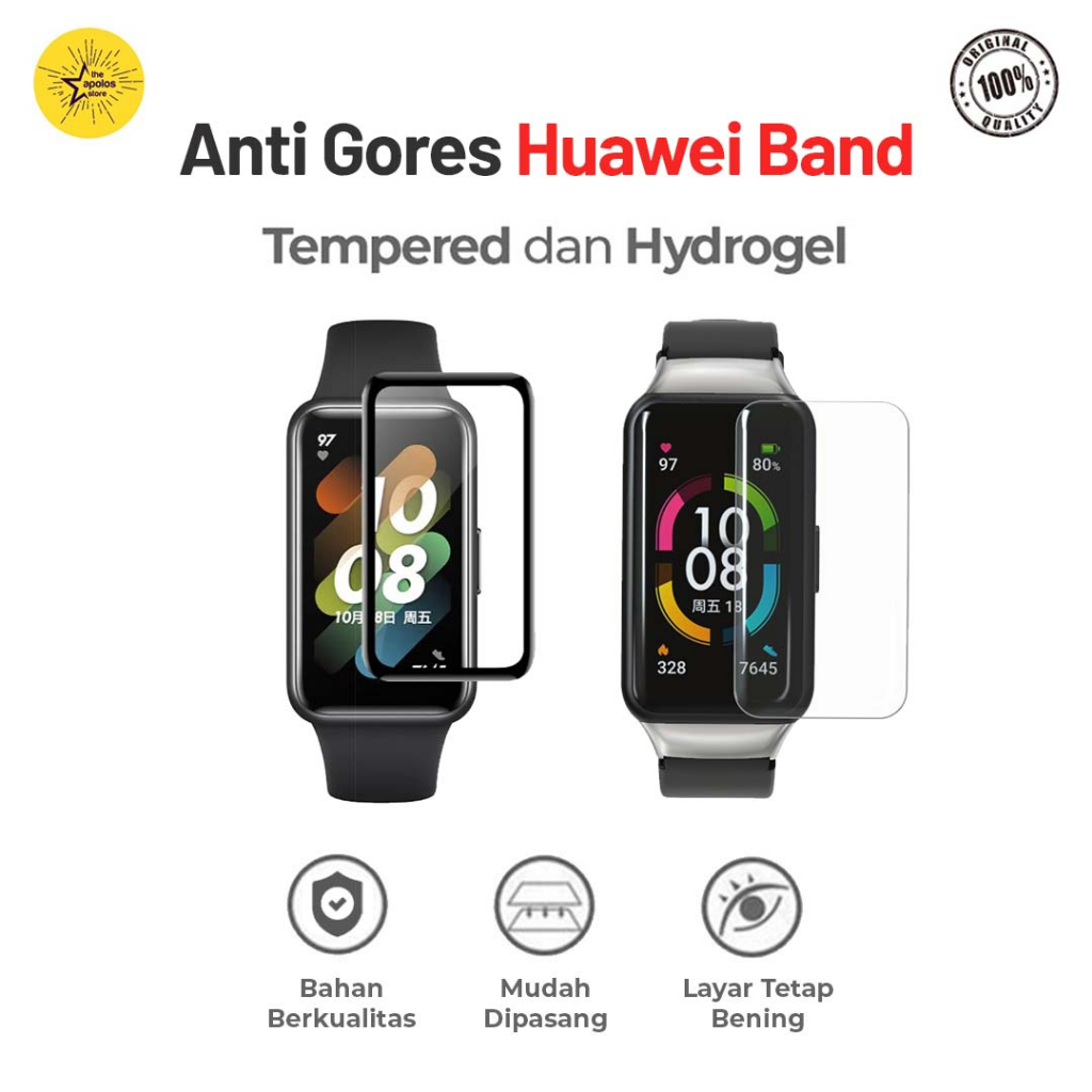 Jual Anti Gores Huawei Band 9 8 7 Honor Band 6 Curved Tempered 3D 2D