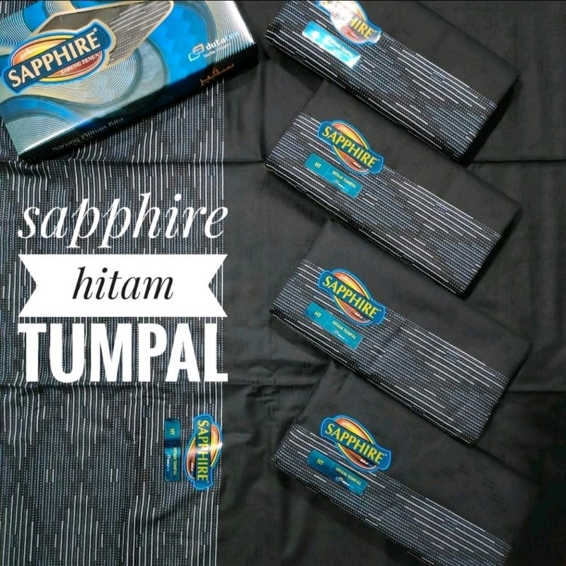 Jual Sarung Sapphire Ht Hitam Tumpal Shopee Indonesia