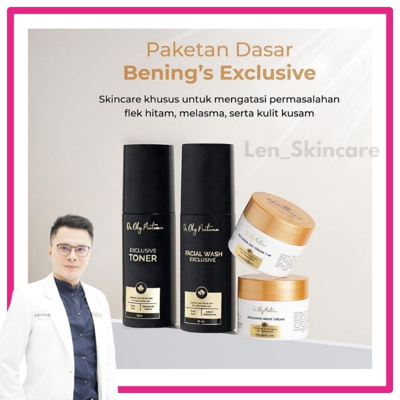 Jual BENING S Paket EXCLUSIVE Skincare Kulit Flek Kusam Dark Spot By Dr