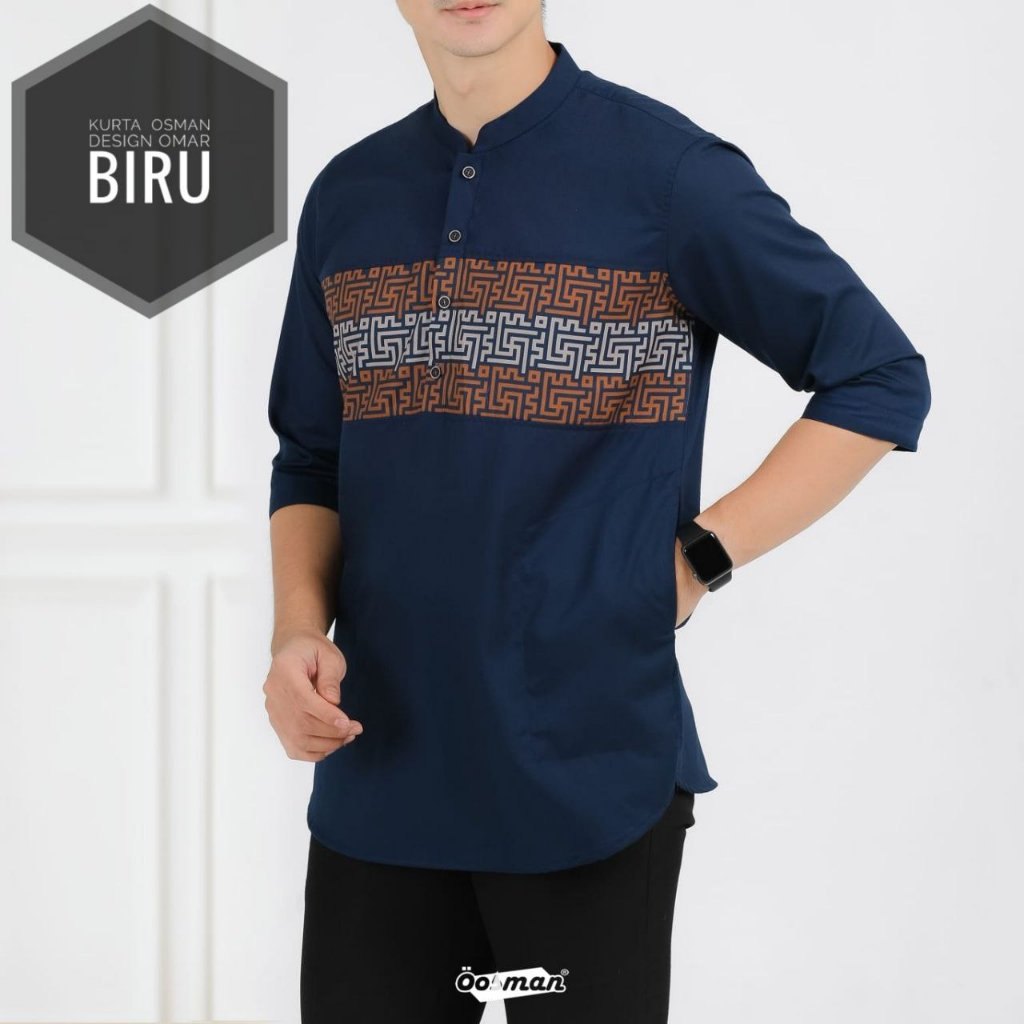 Jual Kurta Osman Model Kaligrafi Elegan Tampilan Muslim Yang Memukau