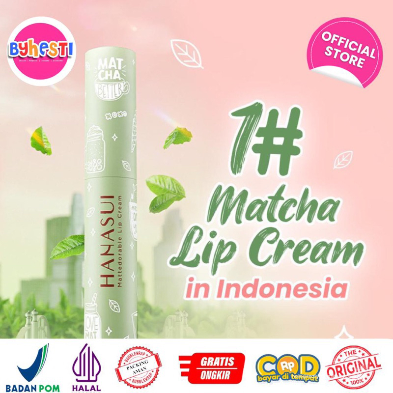 Jual Hanasui Matcha Latte Edition Mattedorable Lipcream Shopee Indonesia