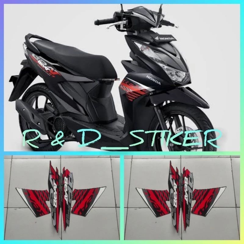 Jual STICKER STRIPING LIS LES POLET BODY MOTOR HONDA BEAT FI ESP CBS