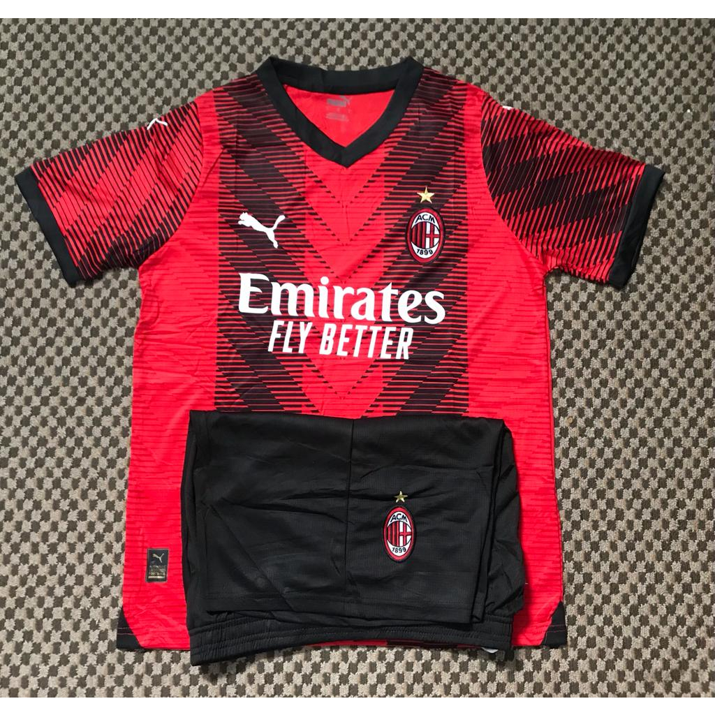 Jual Jersey Bola Ac Milan Home Grade Ori Import Shopee