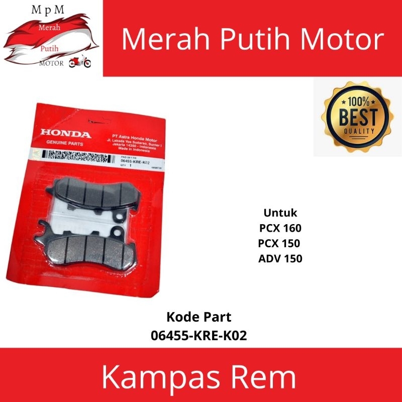 Jual Diskpad Dispad Kampas Rem Depan Honda Pcx Adv Cbs