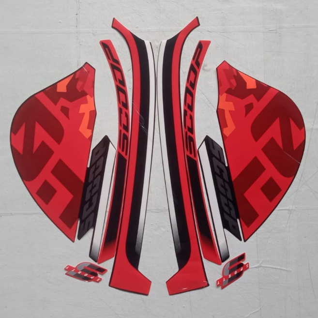 Jual Stiker Striping Body Motor Honda Scoopy Sporty Lis Les Motor