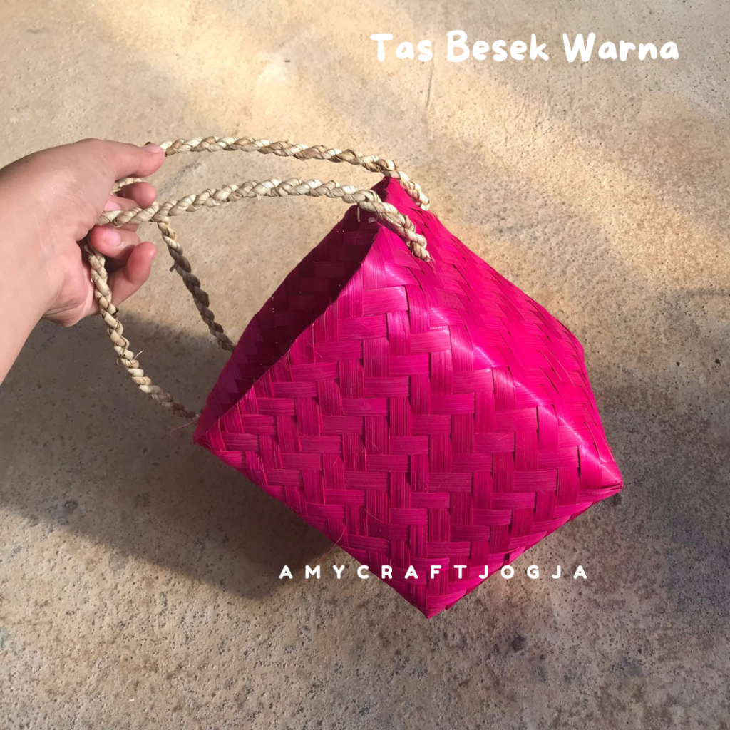 Jual TAS BESEK 15 X 15 CM Warna Tas Bambu Tas Jinjing Tas Murah Tas