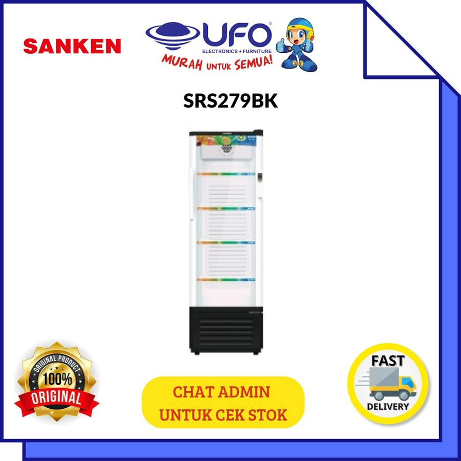 Jual SANKEN SRS279BK SHOWCASE 270 LITER 4 SUSUN Shopee Indonesia