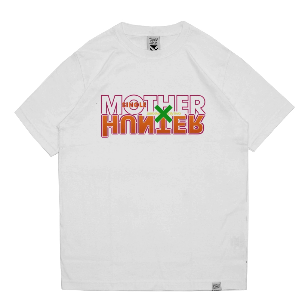 Jual ZeroTwentyTwo T Shirt Single Mother Hunter White Kaos Parodi