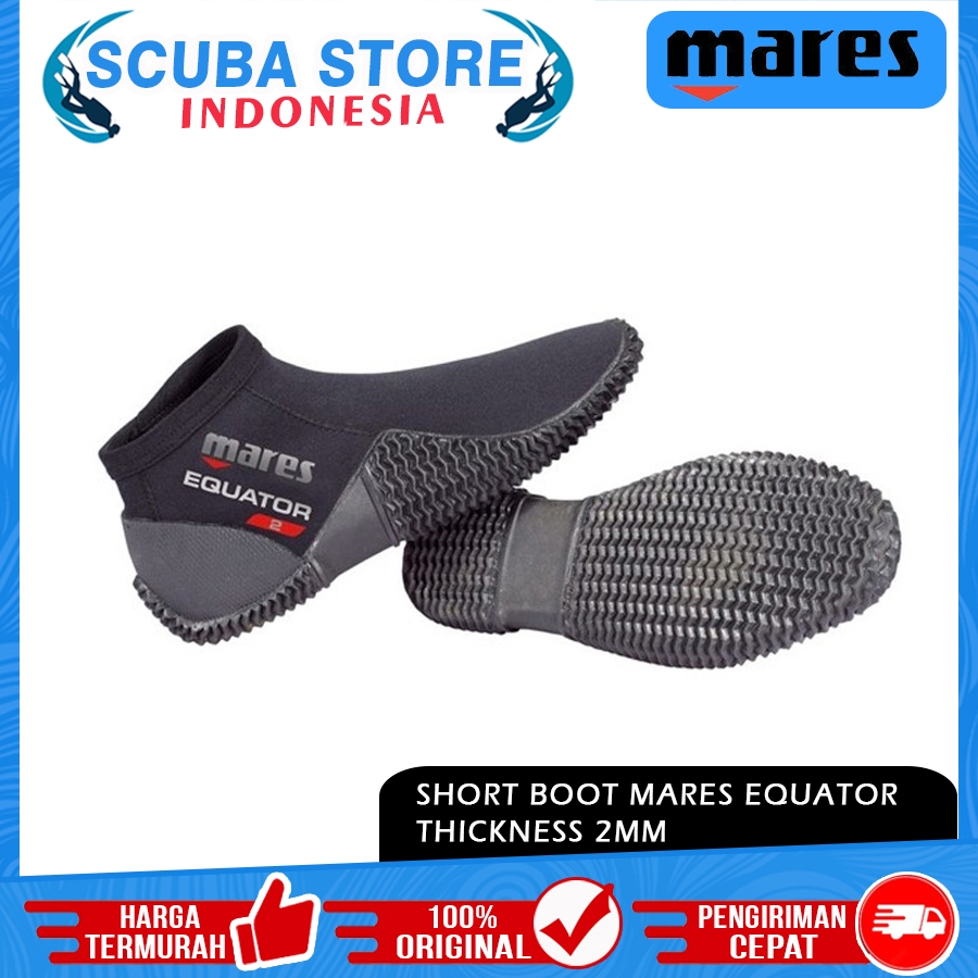 Jual Short Boot Mares Equator 2mm Boots Booties Sepatu Karang Coral