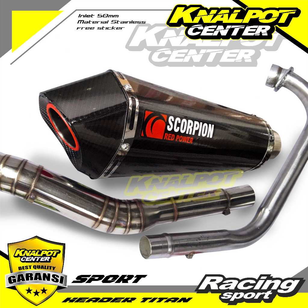 Jual Knalpot Racing Scorpion Untuk Vixion Cbr R Satria Fu Sonic Gtr