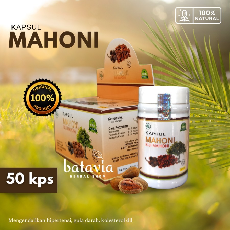 Jual Kapsul Mahoni Biji Mahoni Herbal Alami Shopee Indonesia