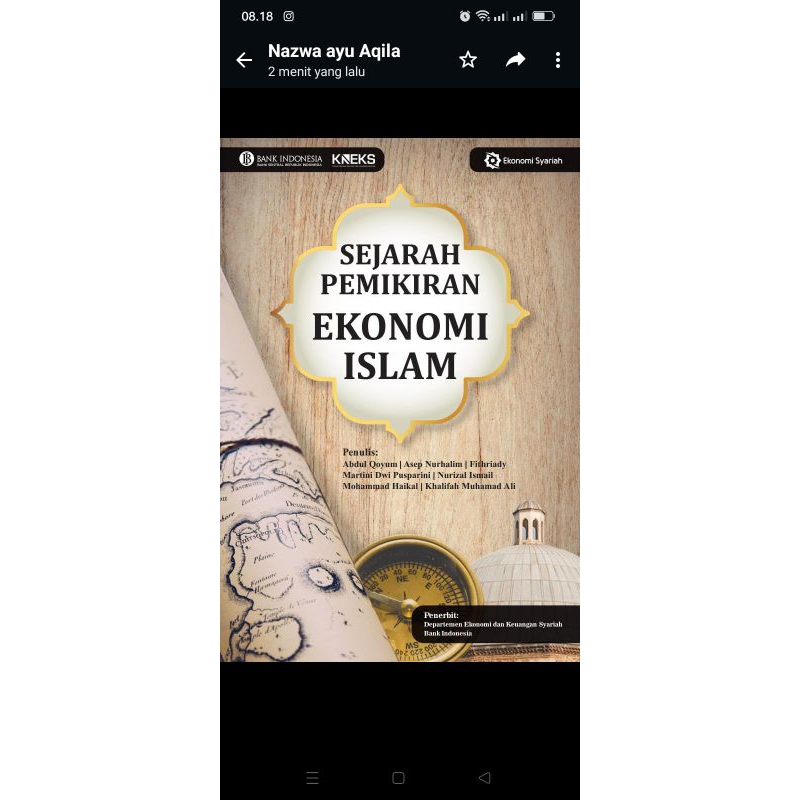 Jual Buku Sejarah Pemikiran Ekonomi Islam By Abdul Qoyum Dkk BI