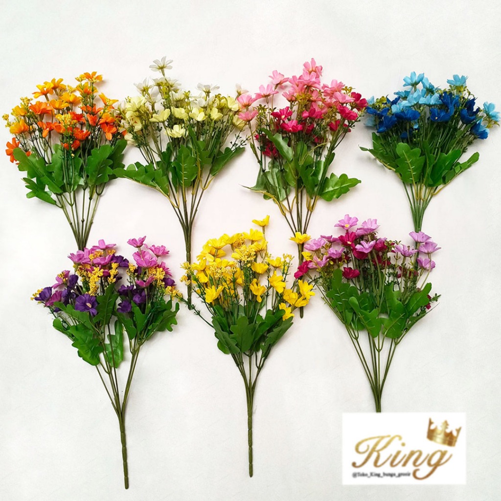 Jual Artificial Flower Holland Daisy Bunga Palsu Plastik Hiasan Ruang