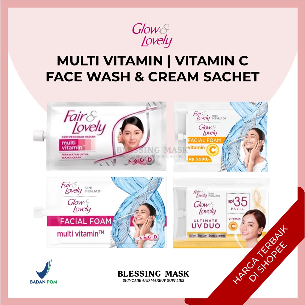 Jual Fair Lovely Krim Pencerah Harian Gr Sachet Facial Wash