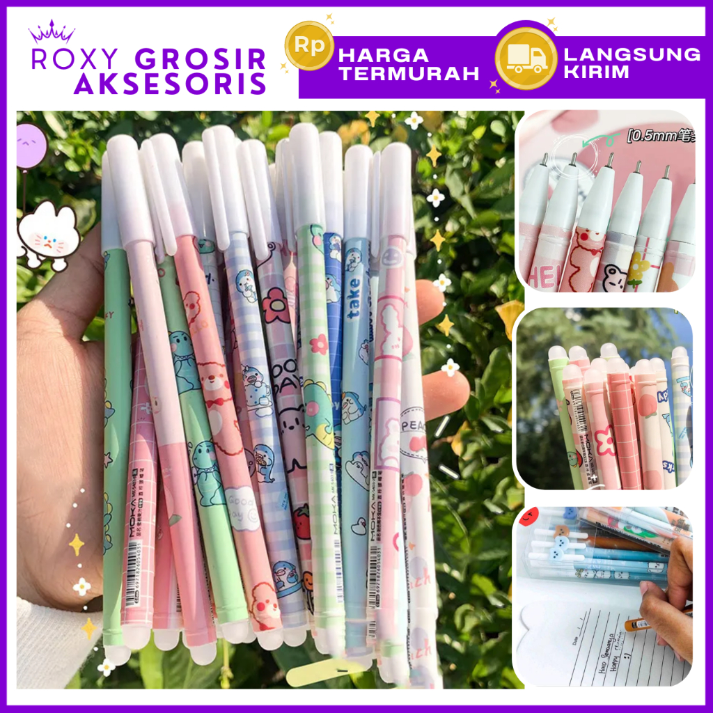 Jual Pulpen Bisa Hapus Erasable Ballpoint Pen Dengan Penghapus Karakter