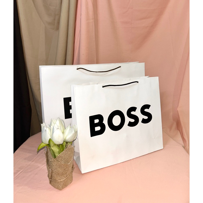 Jual Paper Bag Boss Hugo Hugo Boss Pembungkus Kado Muat Box Sepatu