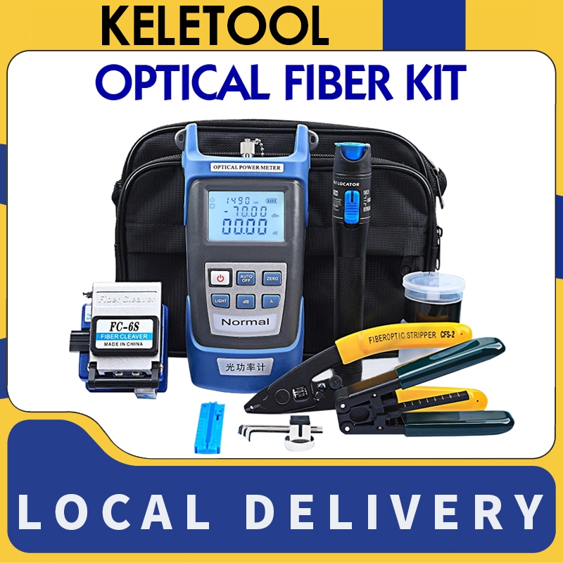 Jual Optic Ftth Tool Kit Kit Alat Serat Optik FTTH Dengan Pengukur Daya