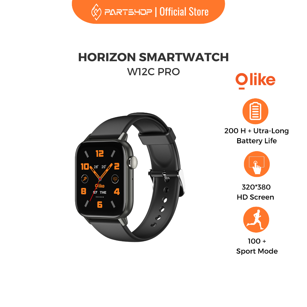 Jual Olike Smartwatch Horizon W12C Pro Pelacak Kalori Pelacak Jarak