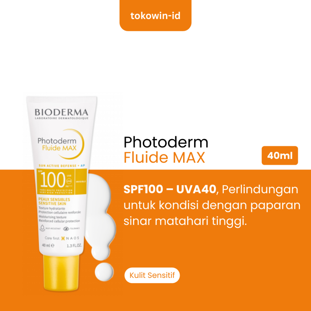 Jual Sunscreen Bioderma Photoderm Fluide Max Spf Ukuran Ml