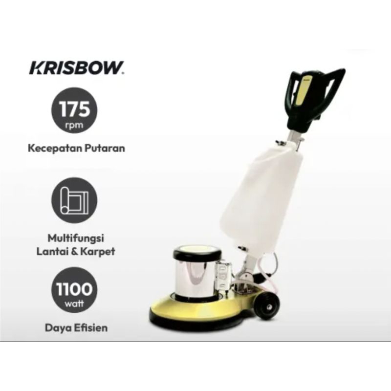 Jual Mesin Scrubber Polisher 175rpm 1100w 17inci Mesin Poles KRISBOW