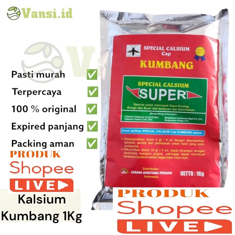 Jual Calsium Super Cap Kumbang Kalsium Super Pertanian Pencegah Rontok