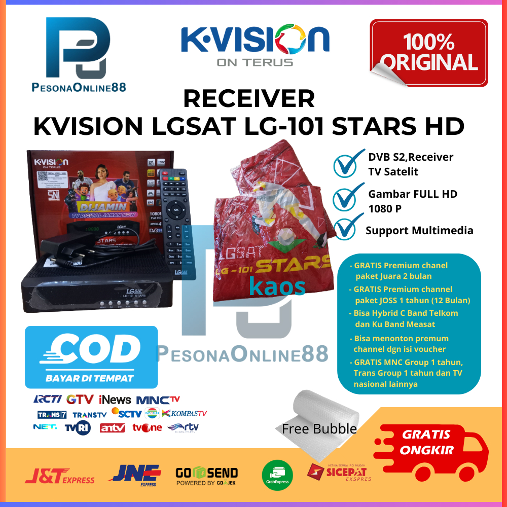 Jual Receiver Kvision Lgsat Lg Stars Hd Bisa Parabola Ku Band Dan