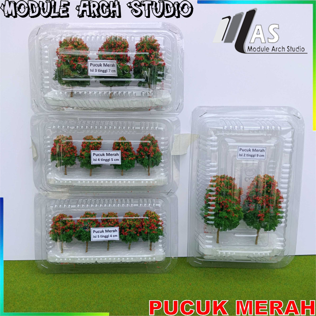 Jual Maket Pohon Pucuk Merah Miniatur Pucuk Merah Maket Pohon Taman