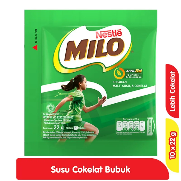 Jual Milo Susu Coklat Renceng Milo Activ Go Gr X Sachet Shopee