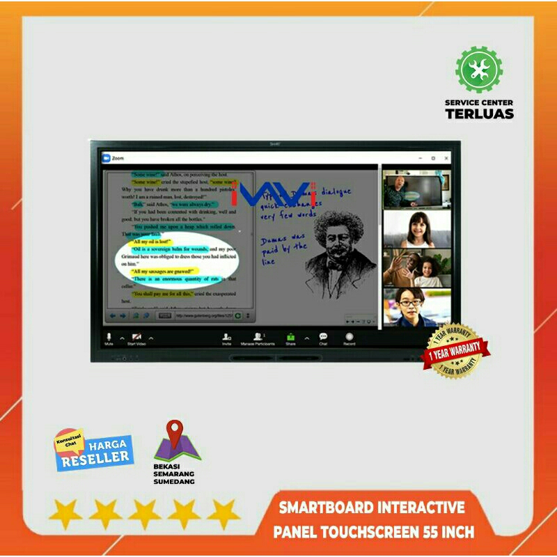 Jual SMARTBOARD INTERACTIVE PANEL 55 INCH Shopee Indonesia