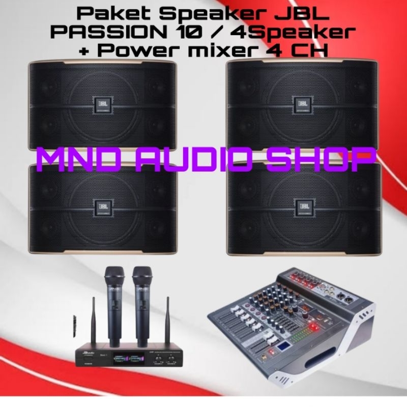 Jual Paket Sound Siystem Speaker JBL PASSION 10 4 SPEAKER POWER